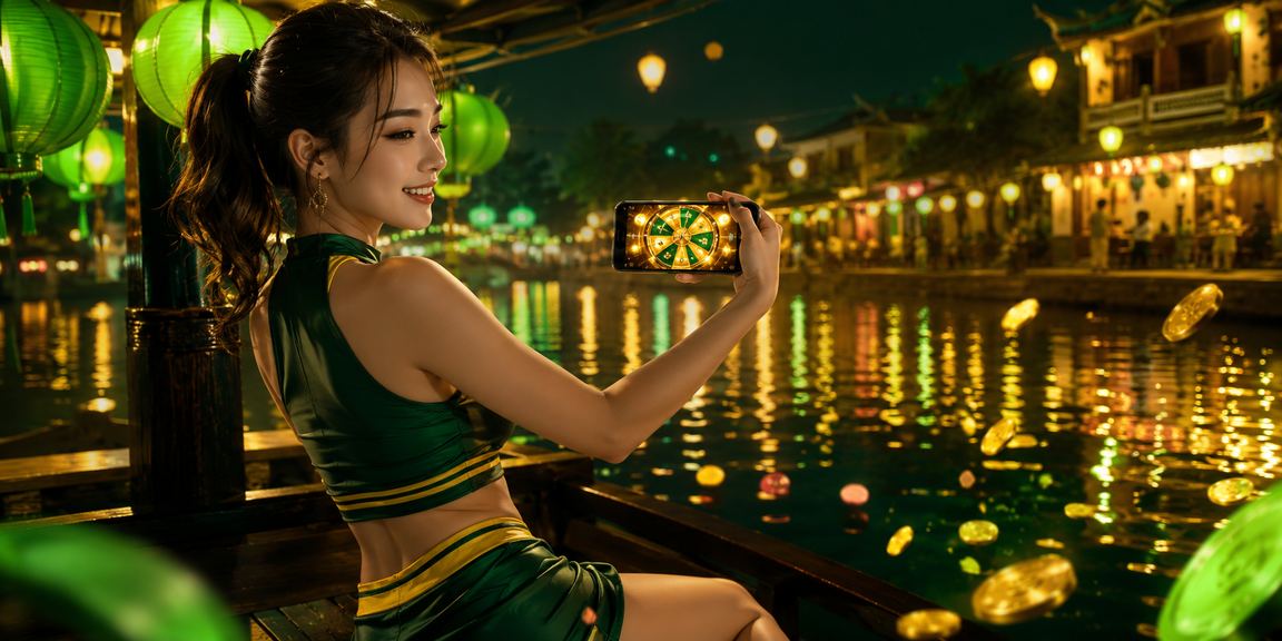 Không khí sôi động của bàn cược roulette tại Hà Nội với đèn lồng truyền thống