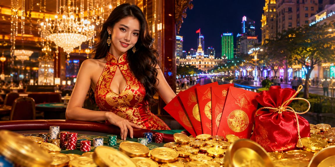 Phong bao đỏ may mắn trong lễ hội tại TP.HCM gợi lên không khí nhận thưởng Jackpot